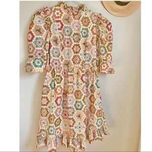 Batsheva Spring Prairie Patchwork Dress size UK8/US4